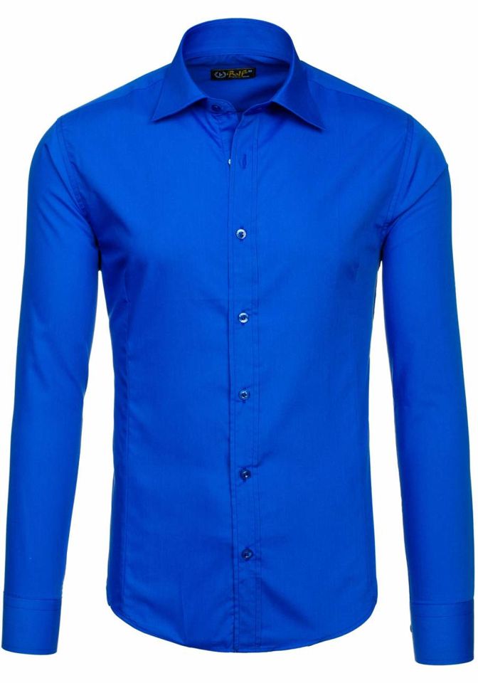 blue long sleeve shirt mens