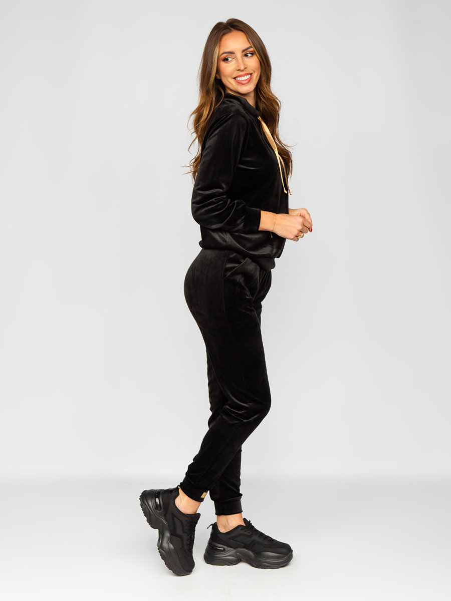 Crushed velvet tracksuit sales womens