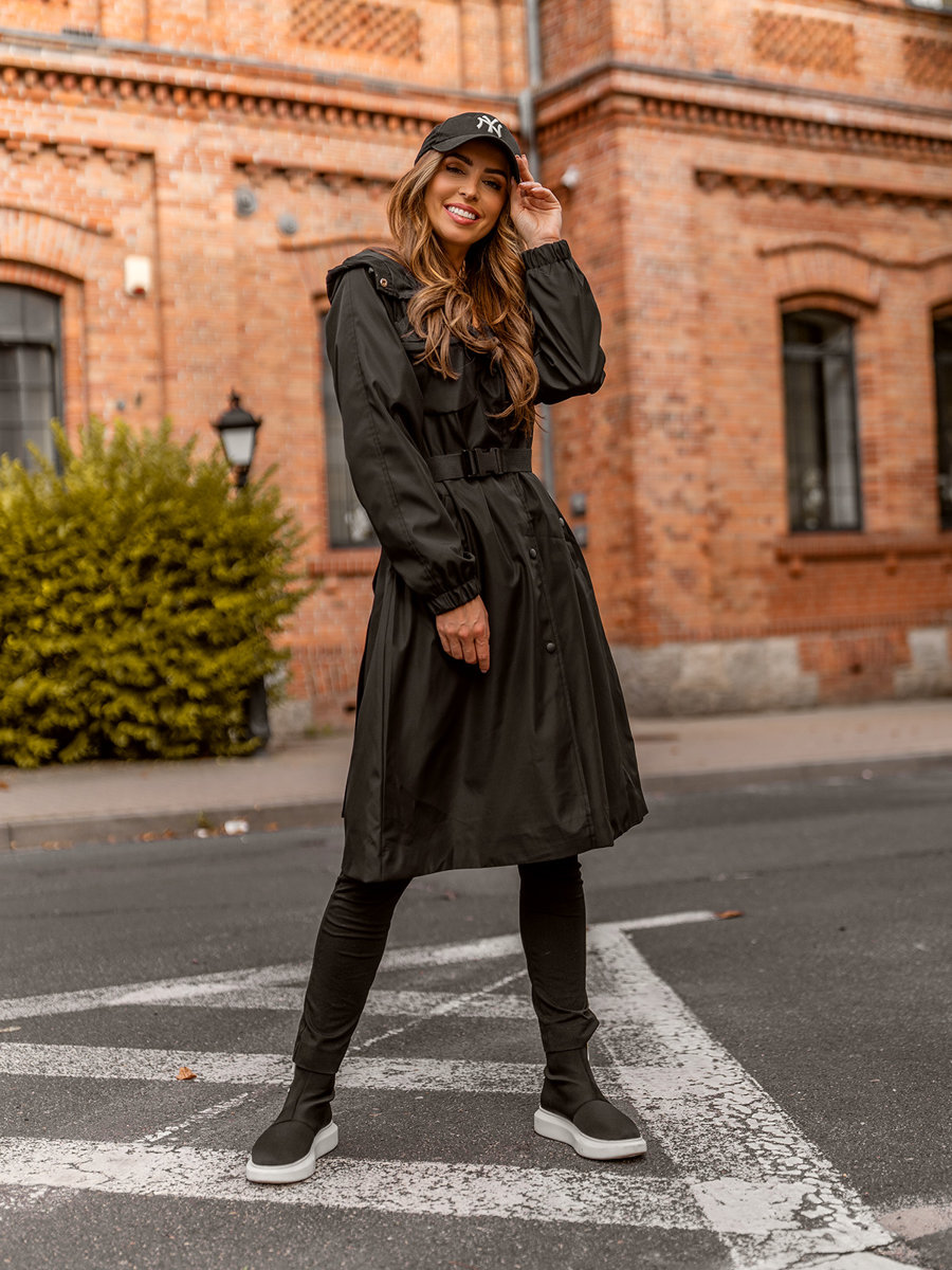 Black 2025 lightweight coat