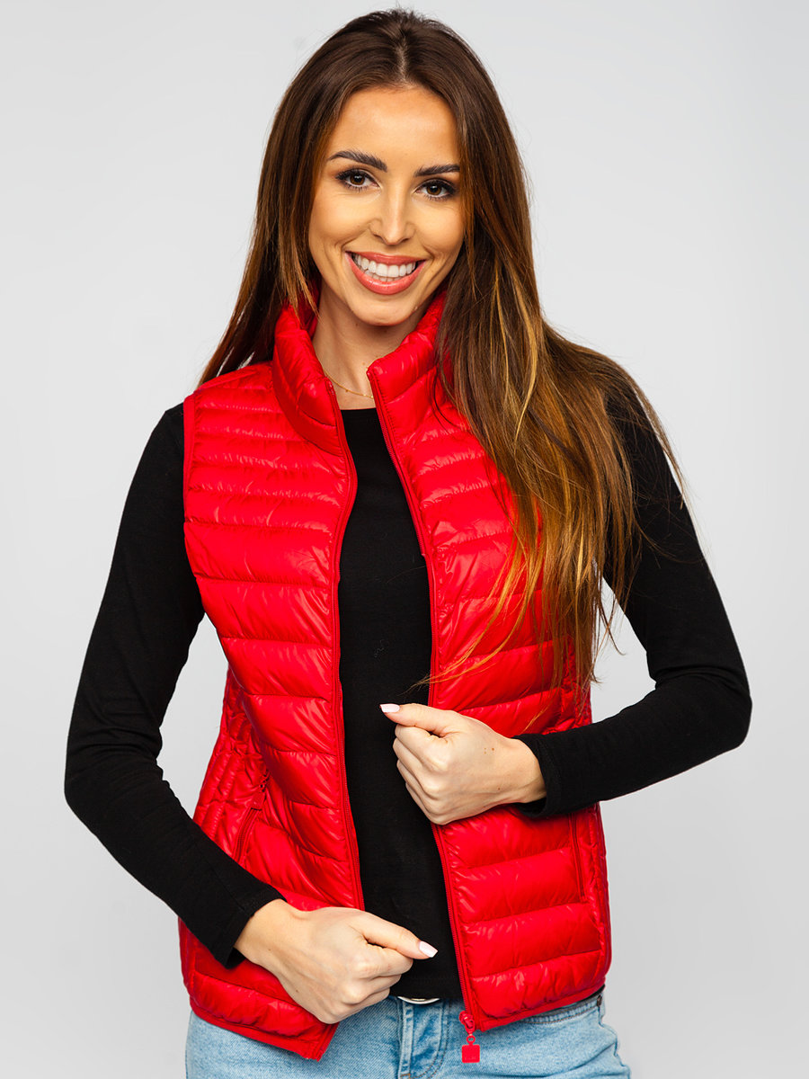 Women's Quilted Gilet Red Bolf B2705 RED