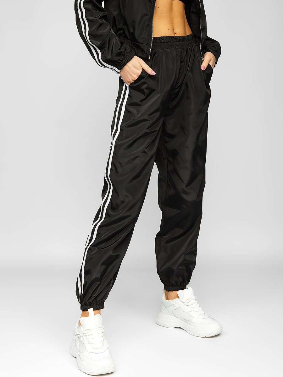 black womens tracksuit set