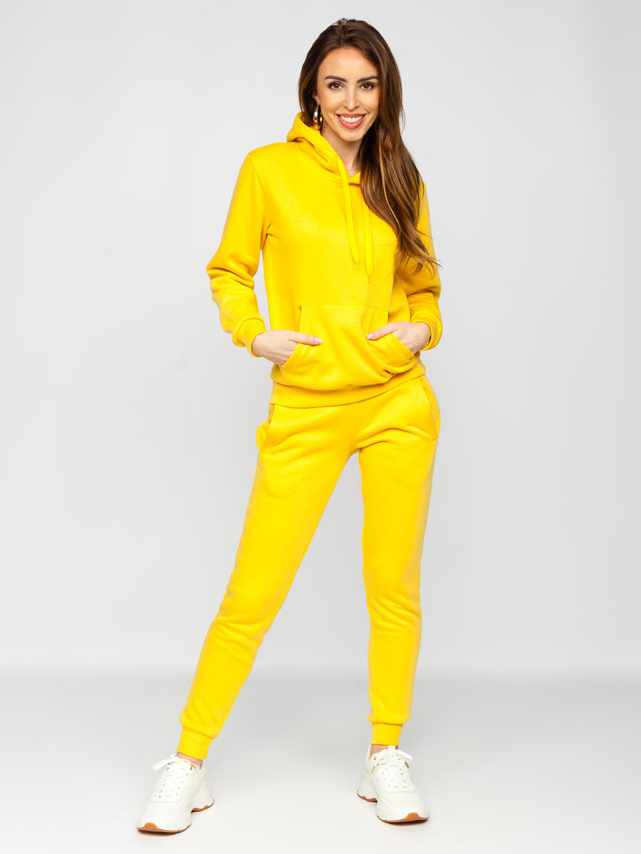 yellow nike tracksuit women's