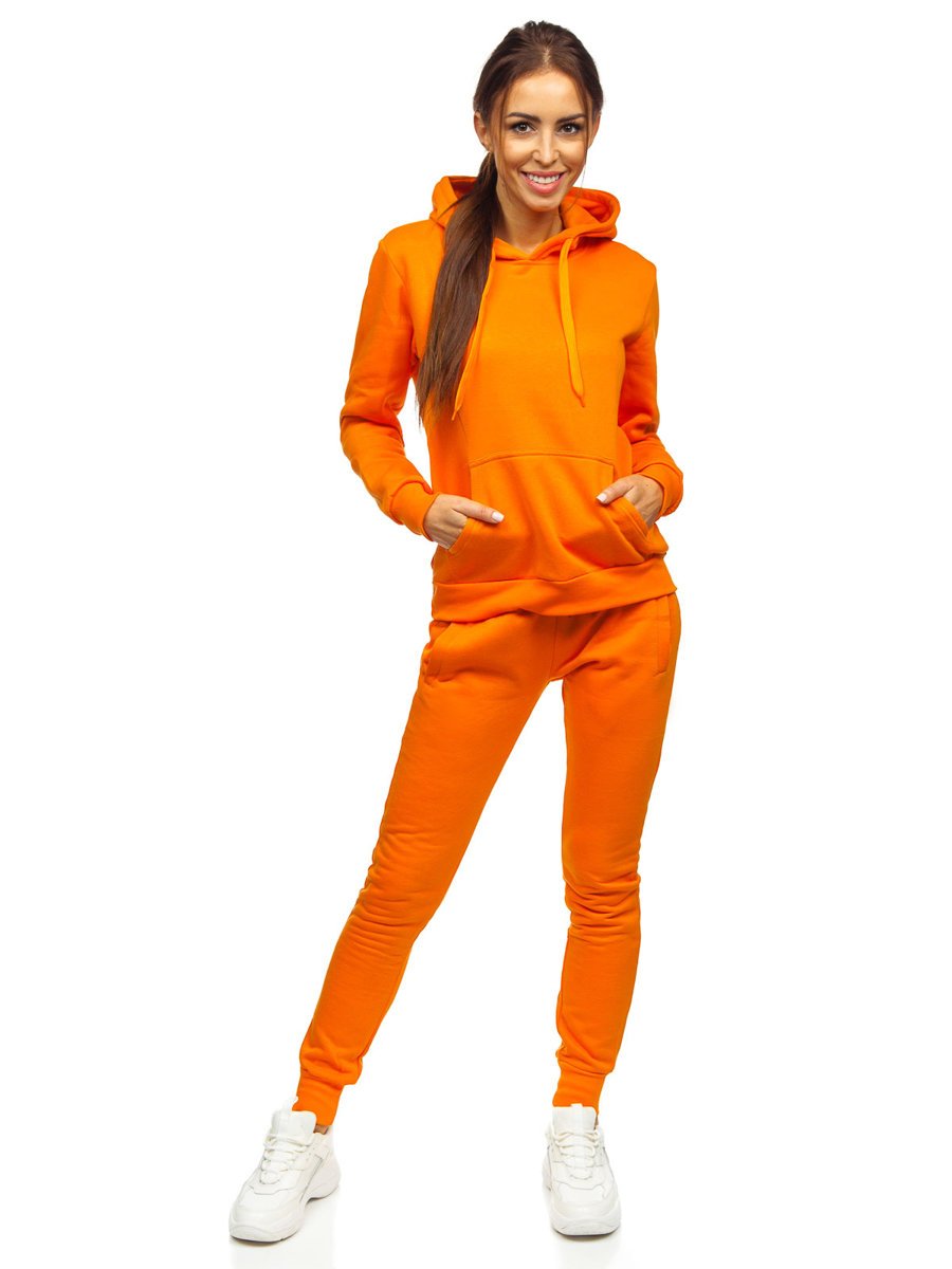 womens orange tracksuit