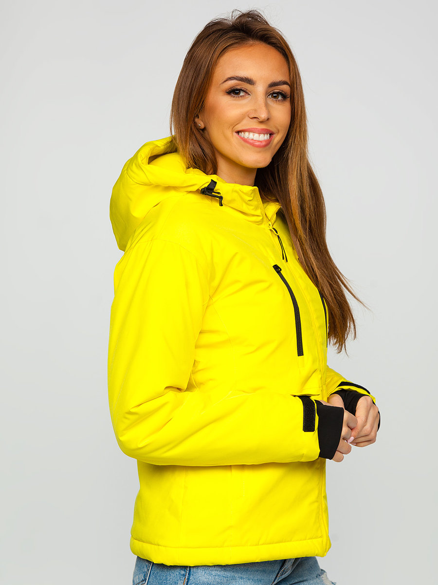 Yellow winter sales jacket womens