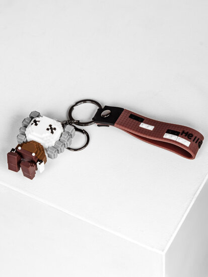 Key Fob Pixel Brown Bolf TT403-2