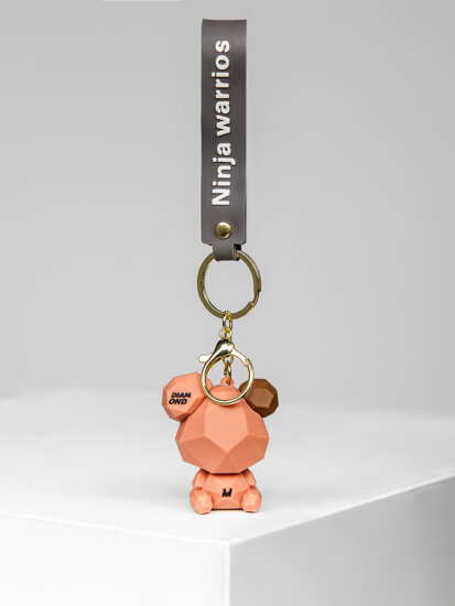 Key Fob Teddy Bear Pink Bolf TT403-10