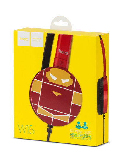 Kid's Headphones with Microphone Iron Man Red W15IM