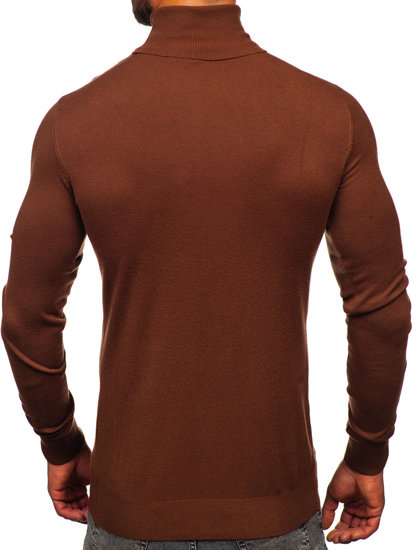 Men's Basic Polo Neck Chocolate Bolf W1-1728