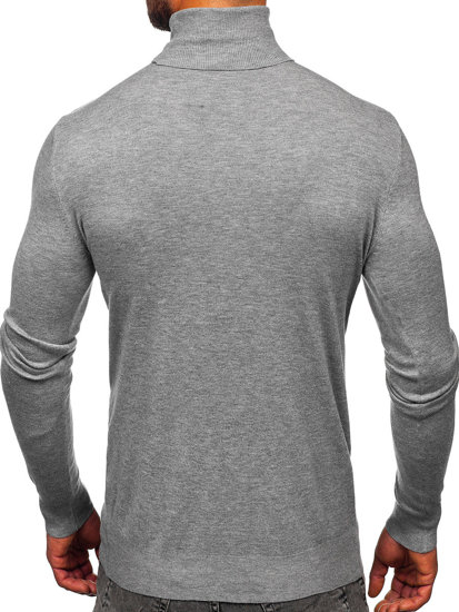 Men's Basic Polo Neck Grey Bolf W1-1728