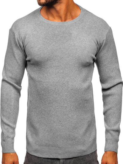 Men's Basic Sweater Grey Bolf S8506