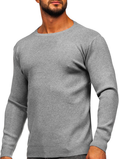 Men's Basic Sweater Grey Bolf S8506