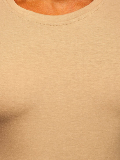 Men's Basic T-shirt Beige Bolf 2005-91