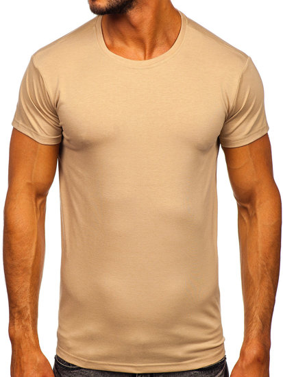 Men's Basic T-shirt Beige Bolf 2005-91