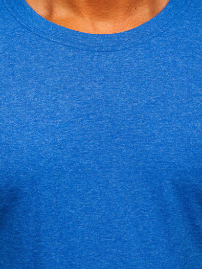 Men's Basic T-shirt Blue Bolf B10