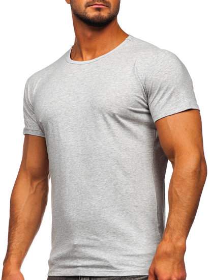 Men's Basic T-shirt Light Grey Bolf 2005-1