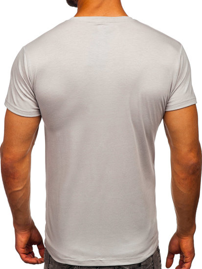 Men's Basic T-shirt Light Grey Bolf 2005