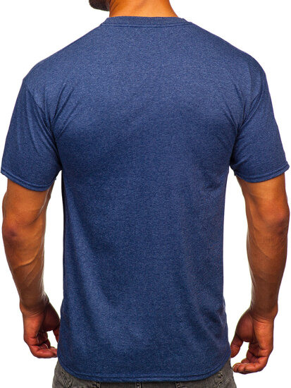 Men's Basic T-shirt Navy Blue Bolf B10