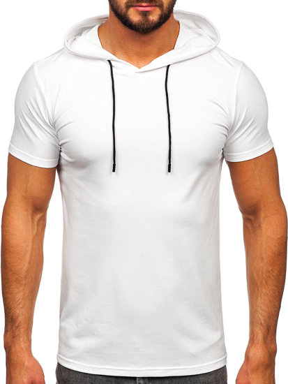 Men's Basic T-shirt with Hood White Bolf 8T957