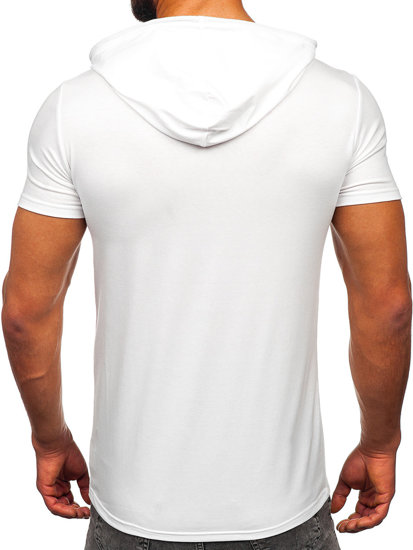 Men's Basic T-shirt with Hood White Bolf 8T957