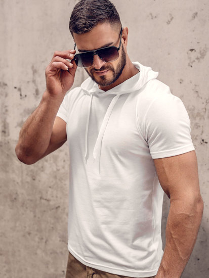 Men's Basic T-shirt with hood White Bolf 8T89A