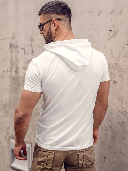 Men's Basic T-shirt with hood White Bolf 8T89A