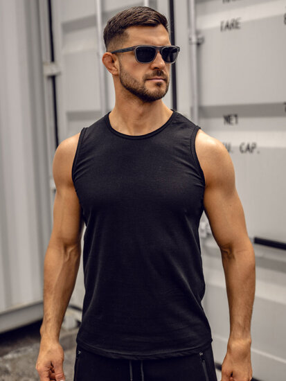 Men's Basic Tank Top Black Bolf 1205