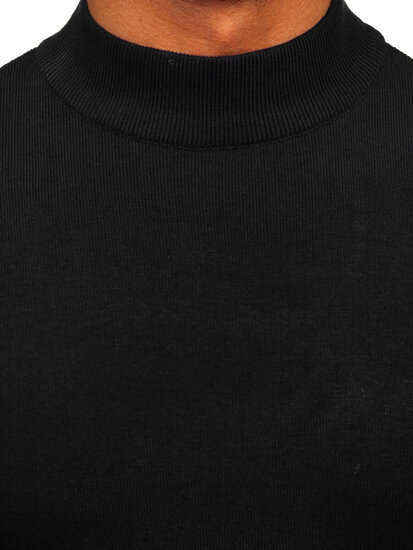 Men’s Basic Turtleneck Sweater Black Bolf H2402