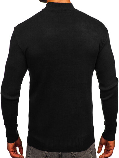 Men’s Basic Turtleneck Sweater Black Bolf H2402