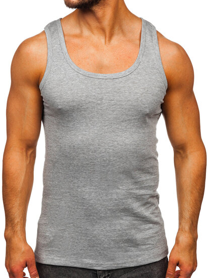 Men’s Basic Undershirt Grey Bolf 6000-3P