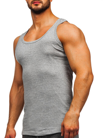 Men’s Basic Undershirt Grey Bolf 6000-3P