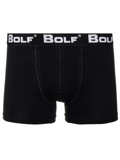 Men's Boxer Shorts Black-White Bolf 0953-2P 2 PACK