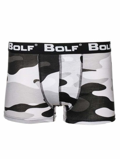 Men's Boxer Shorts Camo-Black-White Bolf 0953-2