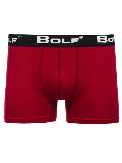 Men's Boxer Shorts Claret Bolf 0953-2P 2 PACK