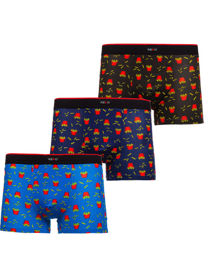 Men's Boxer Shorts Multicolor Bolf 1BE745-3P 3 PACK