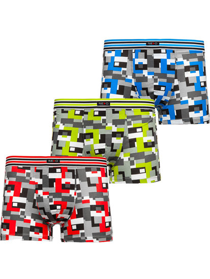 Men's Boxer Shorts Multicolor Bolf 1BE750-3P 3 PACK