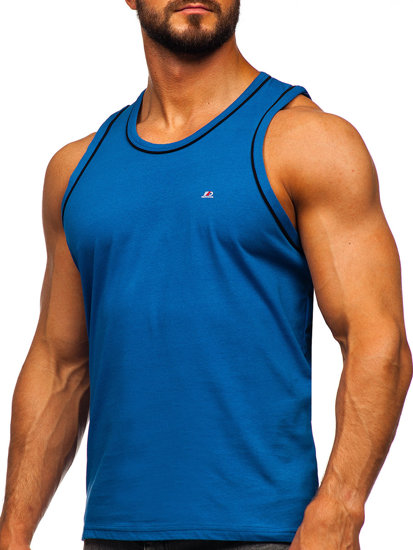 Men's Boxer Tank Top Blue Bolf 14276