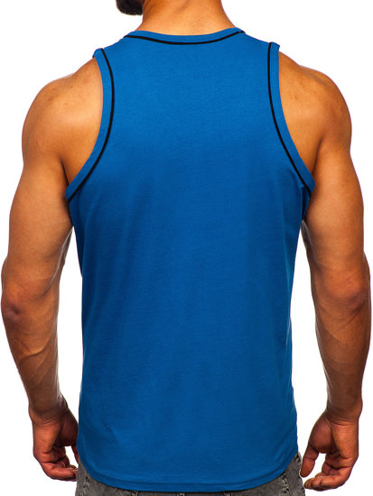 Men's Boxer Tank Top Blue Bolf 14276