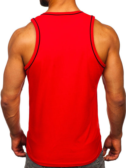 Men's Boxer Tank Top Red Bolf 14276