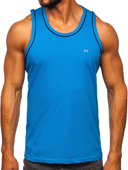 Men's Boxer Tank Top Sky Blue Bolf 14276