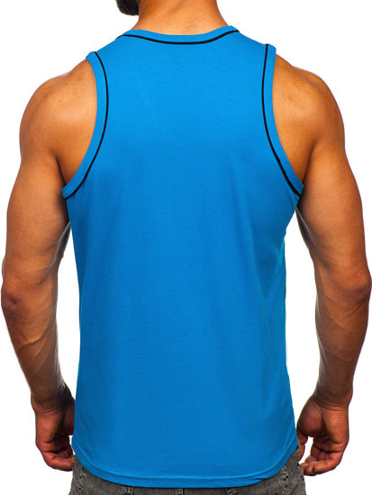 Men's Boxer Tank Top Sky Blue Bolf 14276