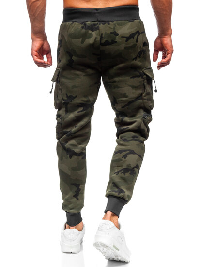 Men's Camo Cargo Joggers Green Bolf HSS123