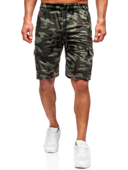 Men's Camo Cargo Shorts Khaki Bolf JX875