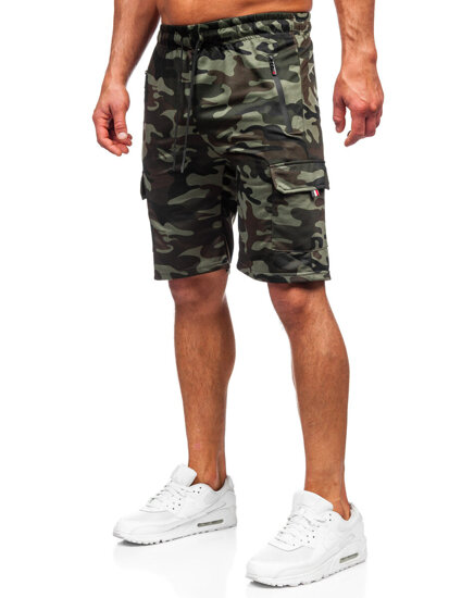 Men's Camo Cargo Shorts Khaki Bolf JX875