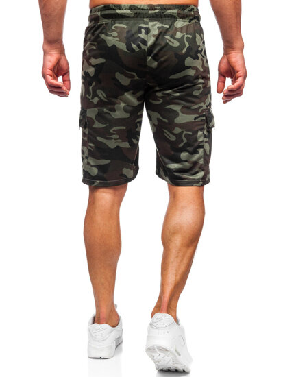 Men's Camo Cargo Shorts Khaki Bolf JX875