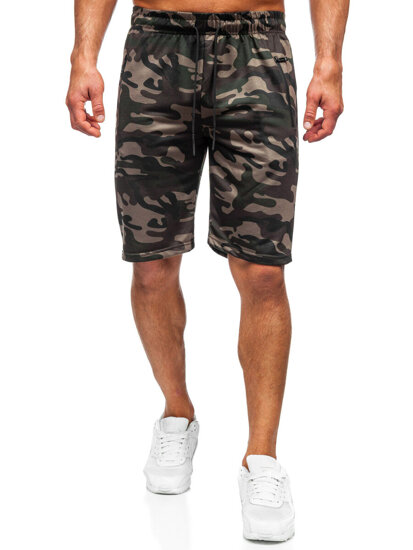 Men's Camo Shorts Dark Green Bolf JX862