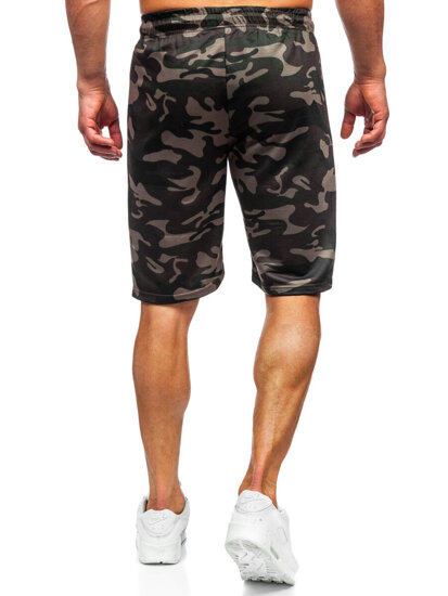 Men's Camo Shorts Dark Green Bolf JX862