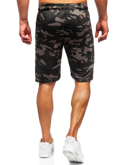 Men's Camo Shorts Dark Green Bolf JX863