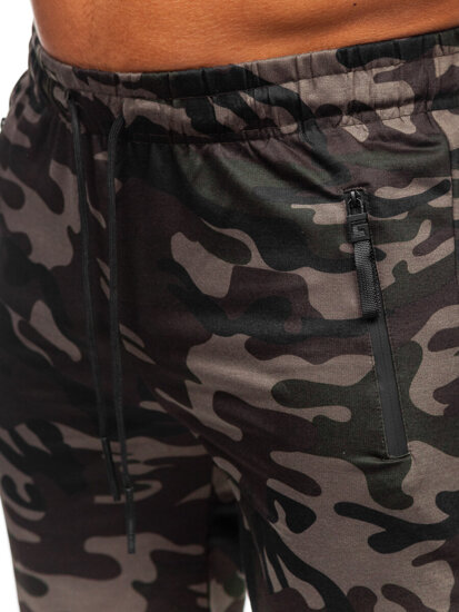 Men's Camo Shorts Dark Green Bolf JX863