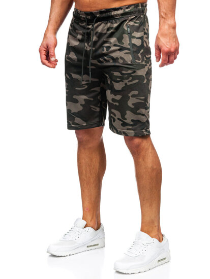 Men's Camo Shorts Dark Green Bolf JX865