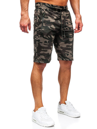 Men's Camo Shorts Dark Green Bolf JX865